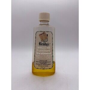 Vintage Formby's Lemon Oil Furniture Treatment 8 fl oz Wood Preservative Used